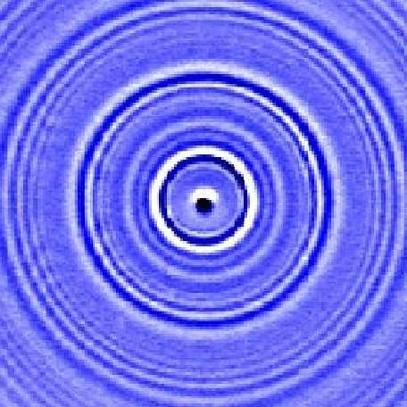 Dispersion Rayleigh wave in a thin gold film on glass.